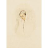 John Frederick Lewis, RA, POWS (British, 1804-1876) A Spanish girl 12 x 9in (30.5 x 23cm) (sight)