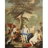 Bouly (active 1717), (After Luca Giordano) The judgement of Paris 8 1/4 x 6 1/2in (21 x 16.5cm)