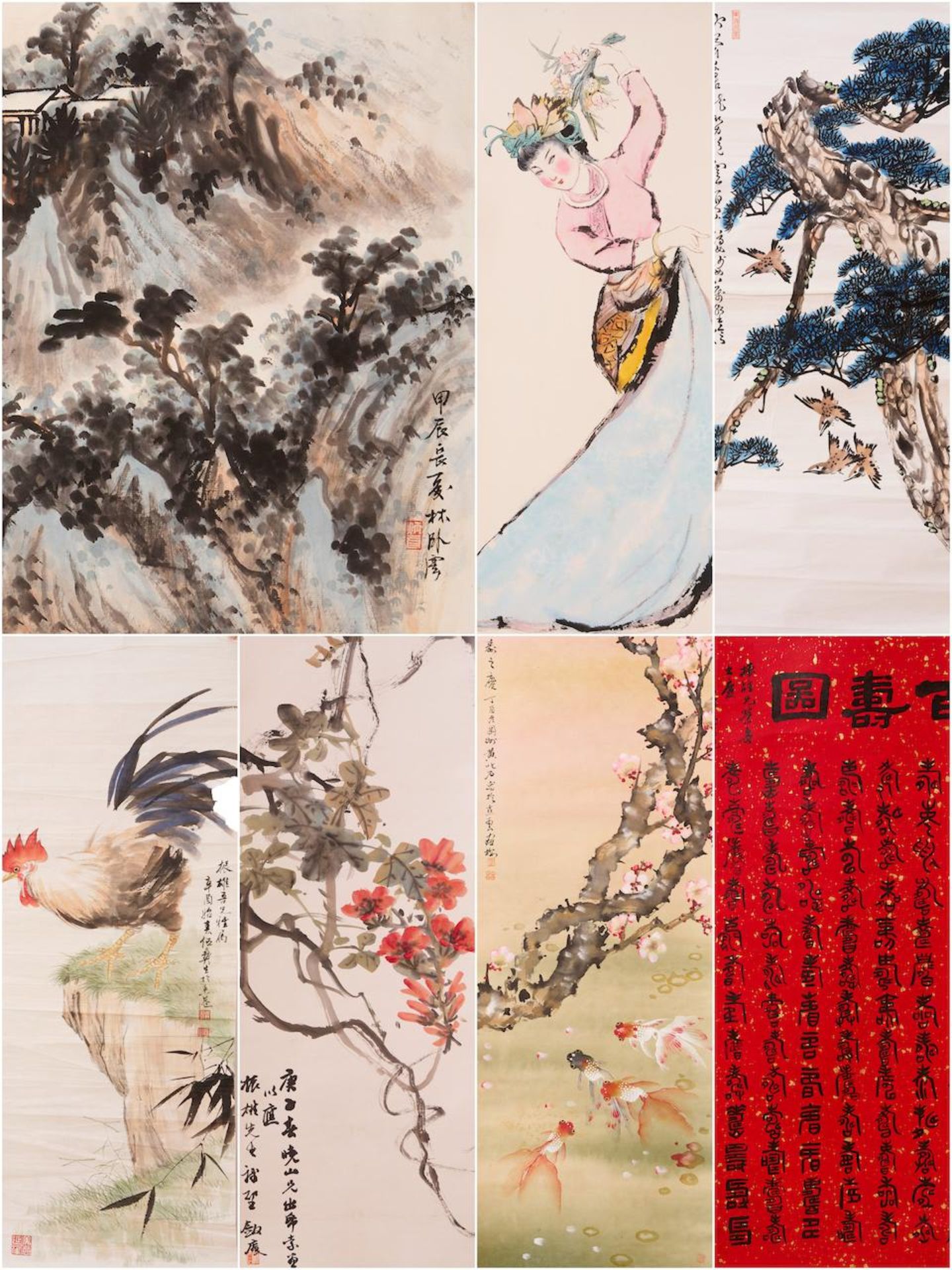 Huang Chishi (1915-1970), Lianguang, et al. Various subjects (7)