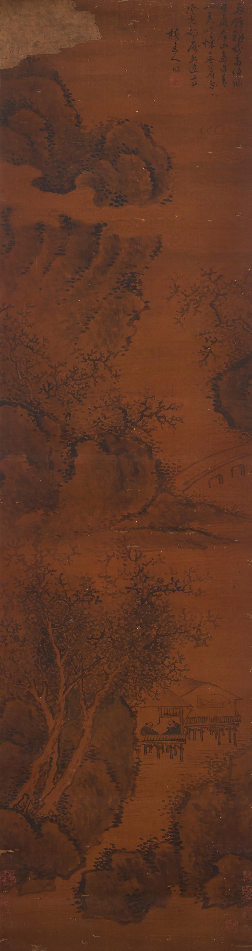 After to Wu Zhen (1280-1354) Landscape (4) - Image 4 of 5