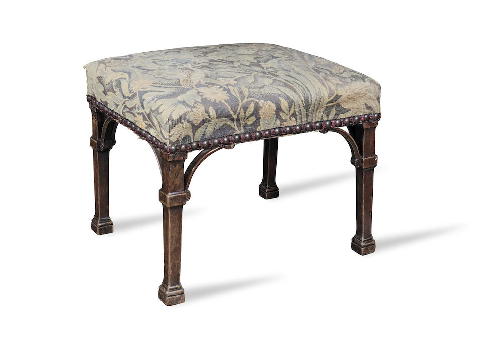 A mahogany stool late 18th century and later