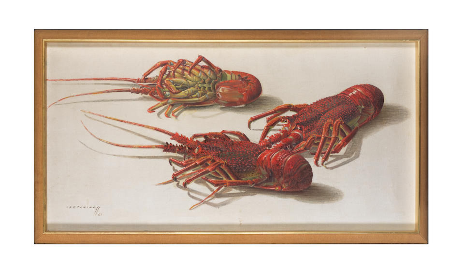 Vladimir Griegorovich Tretchikoff (South African, 1913-2006) Crayfish (framed) - Bild 2 aus 3