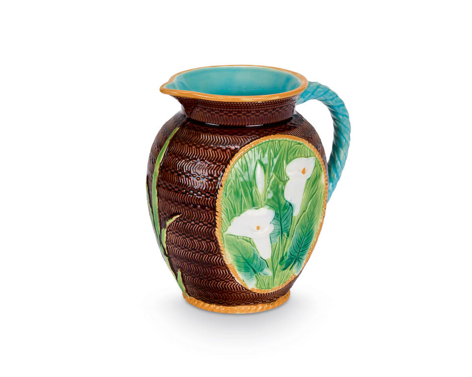 A George Jones Majolica jug (c.1870) - Image 2 of 3