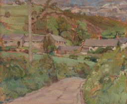 Diana Maxwell Armfield R.A. (British, born 1920) Country Lane, Tyfos