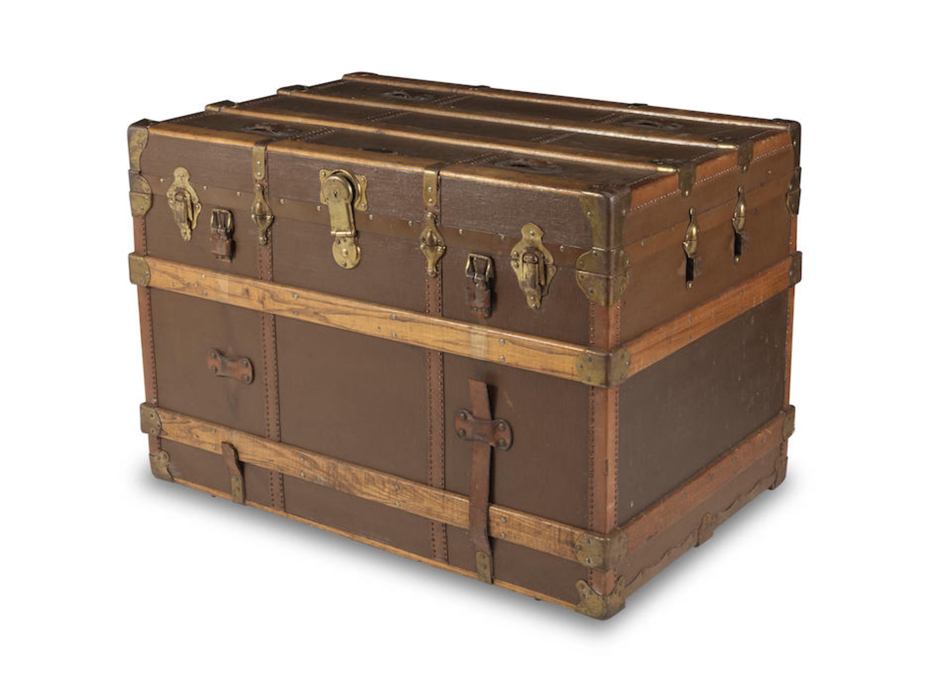 An early 20th century American steamer trunk made by Henry Likly & Co, Rochester (New York) - Bild 3 aus 3