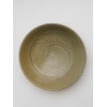 A celadon glazed plate