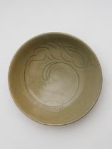 A celadon glazed plate