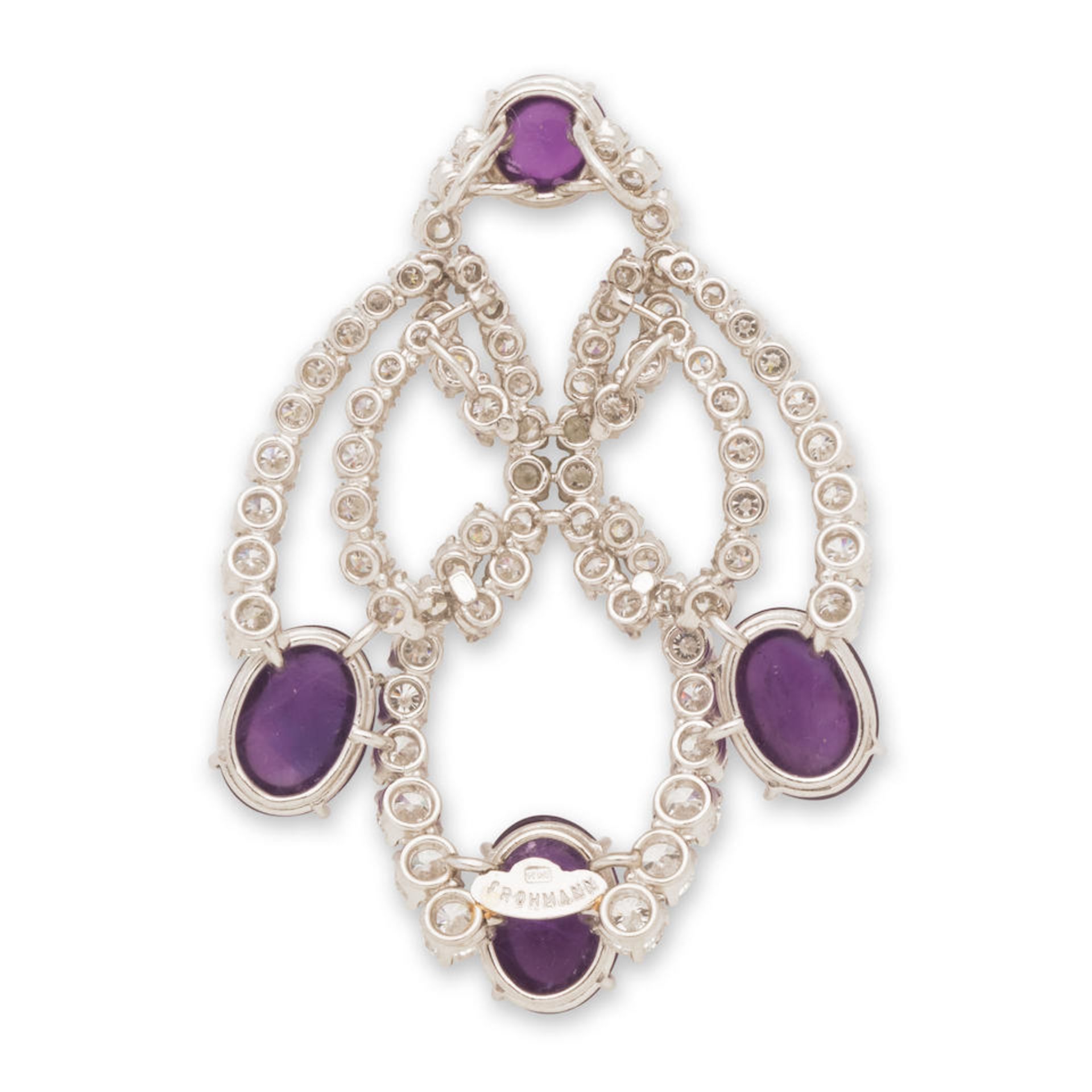 FROHMANN FRÈRES: PENDENTIF AMÉTHYSTE ET DIAMANTS FROHMANN FRÈRES: AMETHYST AND DI... - Bild 2 aus 3