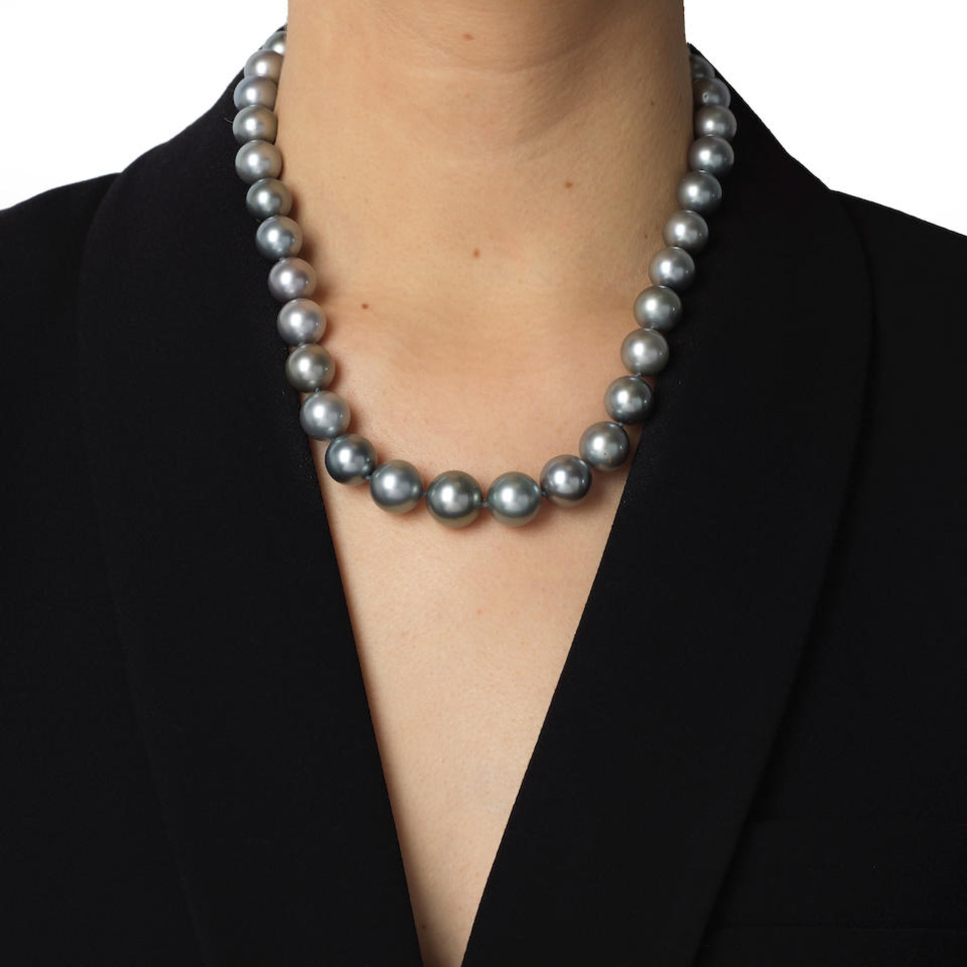 COLLIER PERLES DE CULTURE CULTURED PEARL NECKLACE - Bild 3 aus 3