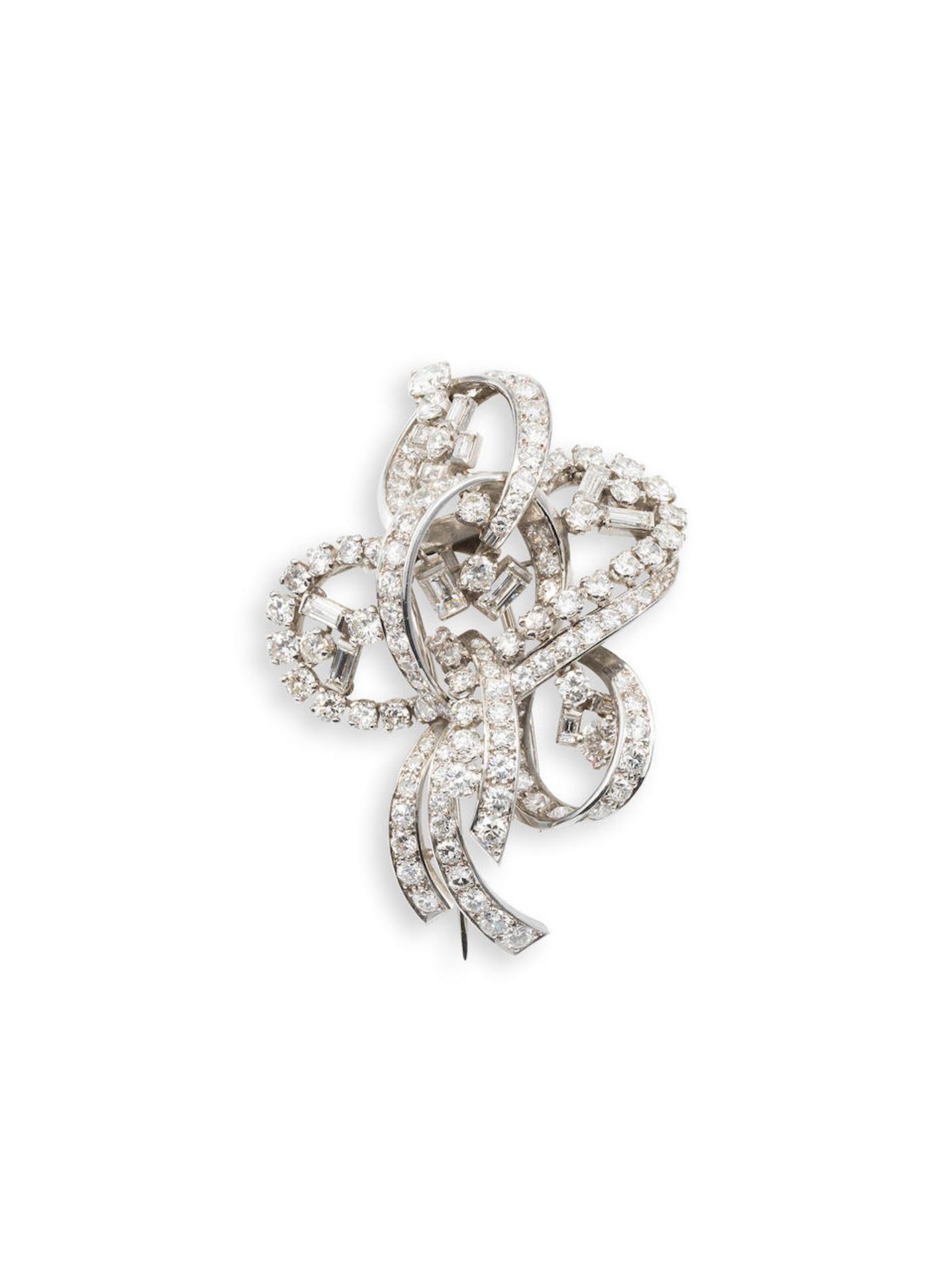 BROCHE DIAMANTS, CIRCA 1960 DIAMOND BROOCH, CIRCA 1960