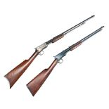 Two Winchester .22 Caliber Pump Action Rifles, Curio or Relic firearm