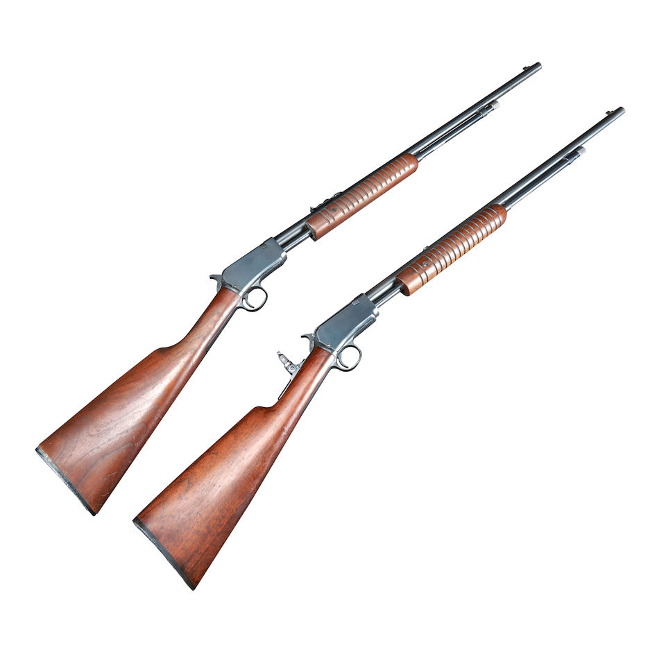 Two Winchester Model 62A Pump Action Rifles, Curio or Relic firearm