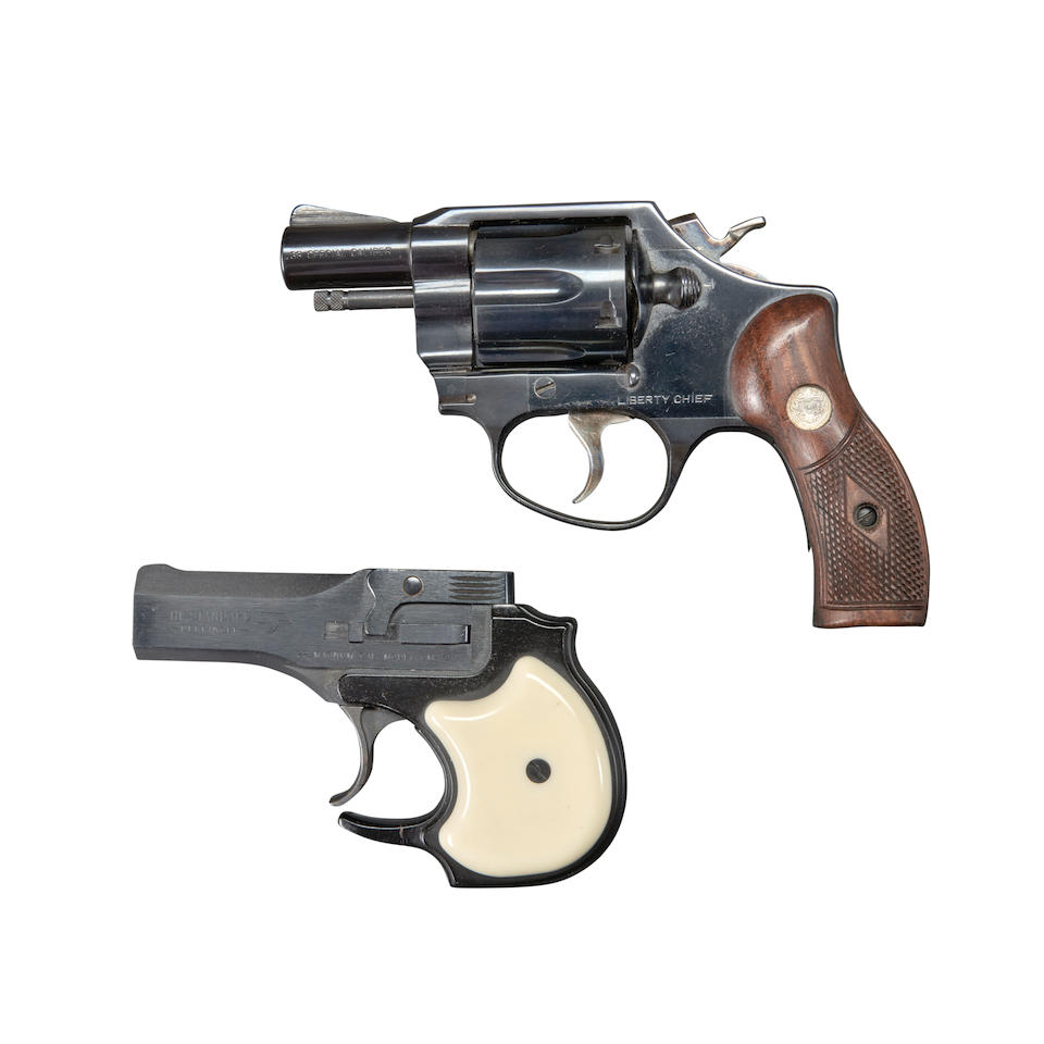 A .38 Caliber Revolver and a .22 Caliber Derringer, Modern handgun - Image 2 of 2