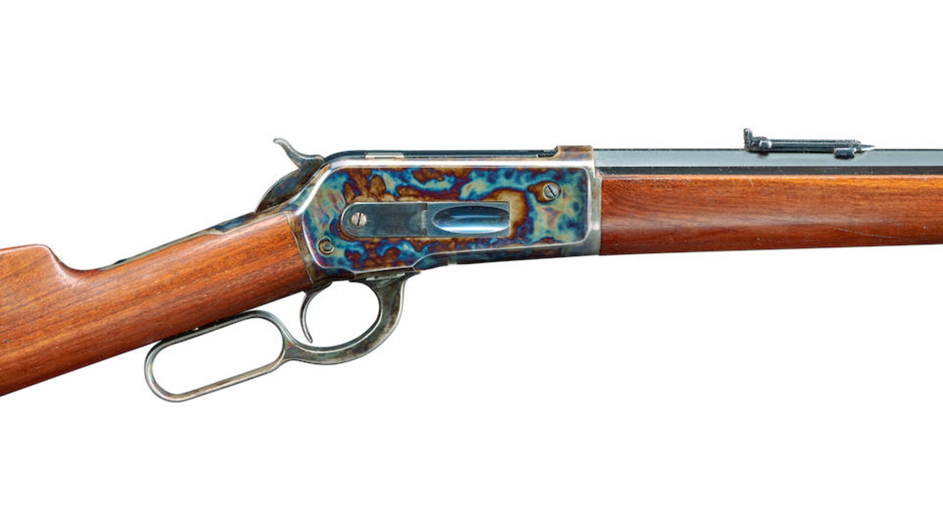Fine Winchester Model 1886 Lever Action Sporting Rifle, - Bild 8 aus 10