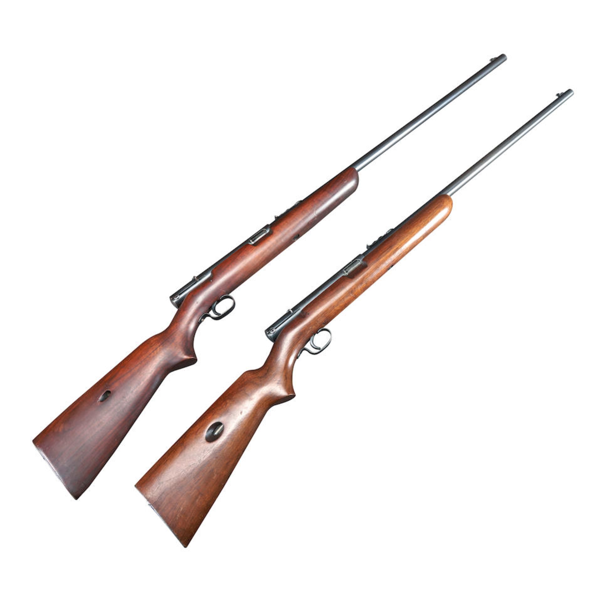 Two Winchester Model 74 Semi Automatic Rifles, Curio or Relic firearm