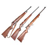 Three Savage Bolt Action Rifles. Curio or Relic firearm