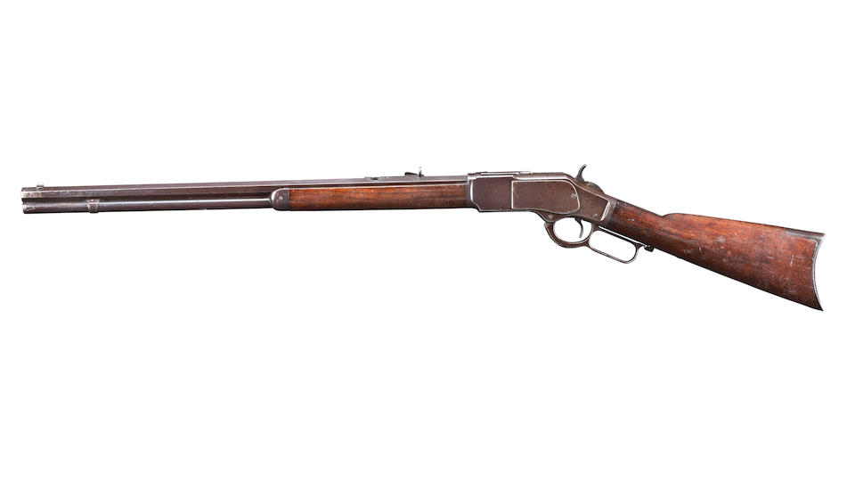 Winchester Model 1873 Lever Action Rifle, Curio or Relic firearm - Bild 3 aus 4