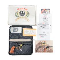 Ruger 50th Anniversary New Bearcat Two-digit Serial Number Single Action Revolver, Modern handgun