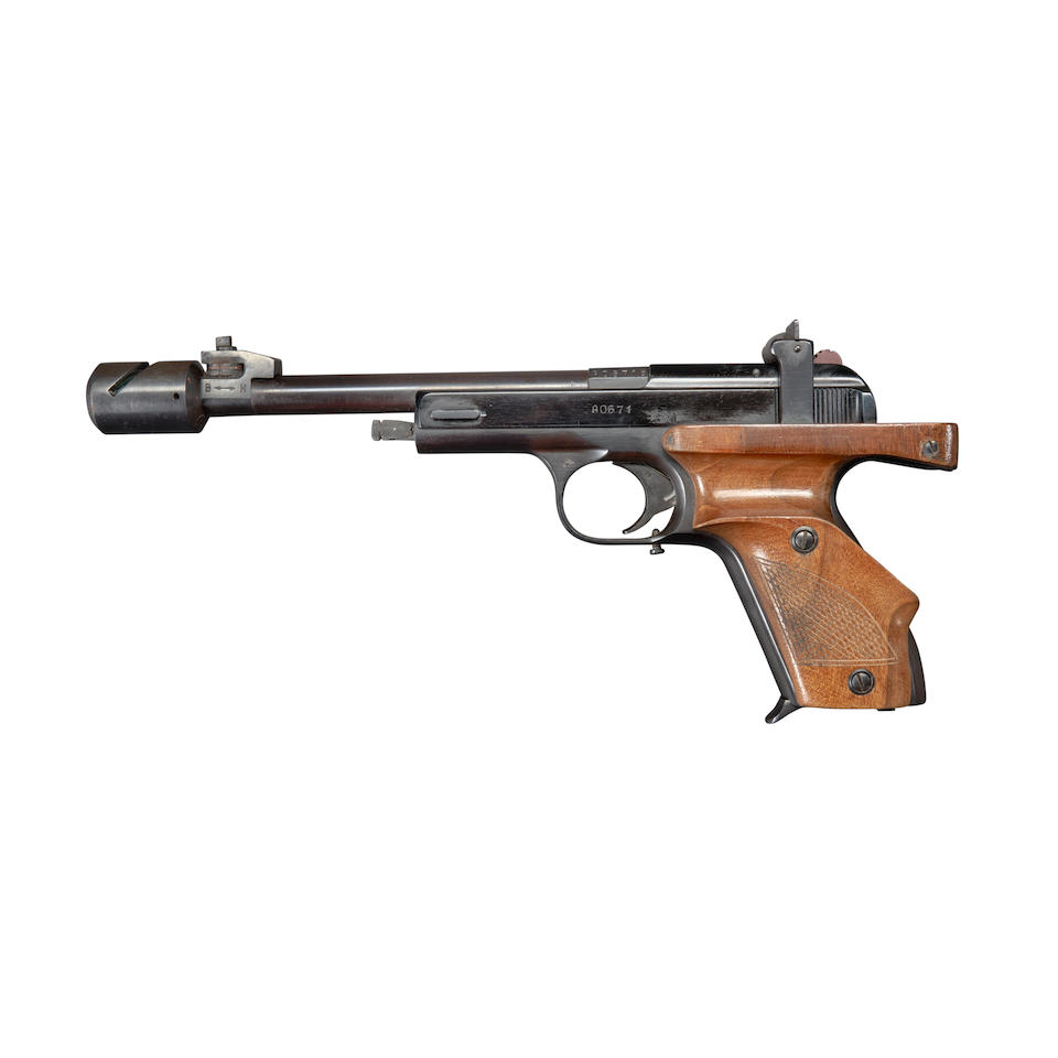 Cased Soviet Margolin Model MTS-1 Semi-Automatic Target Pistol, Curio or Relic firearm - Image 2 of 4