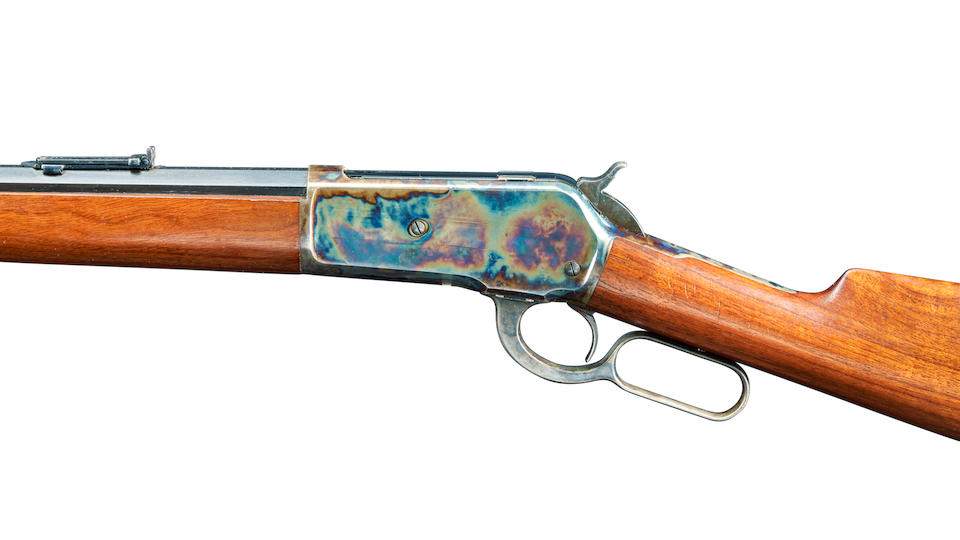 Fine Winchester Model 1886 Lever Action Sporting Rifle, - Bild 6 aus 10