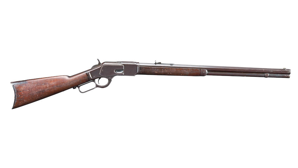 Winchester Model 1873 Lever Action Rifle, Curio or Relic firearm - Image 4 of 4