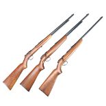 Three Remington .22 Caliber Bolt Action Rifles. Curio or Relic firearm