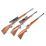 Three Sporterized Remington US Model 1903-A3 Military Rifles, Curio or Relic firearm