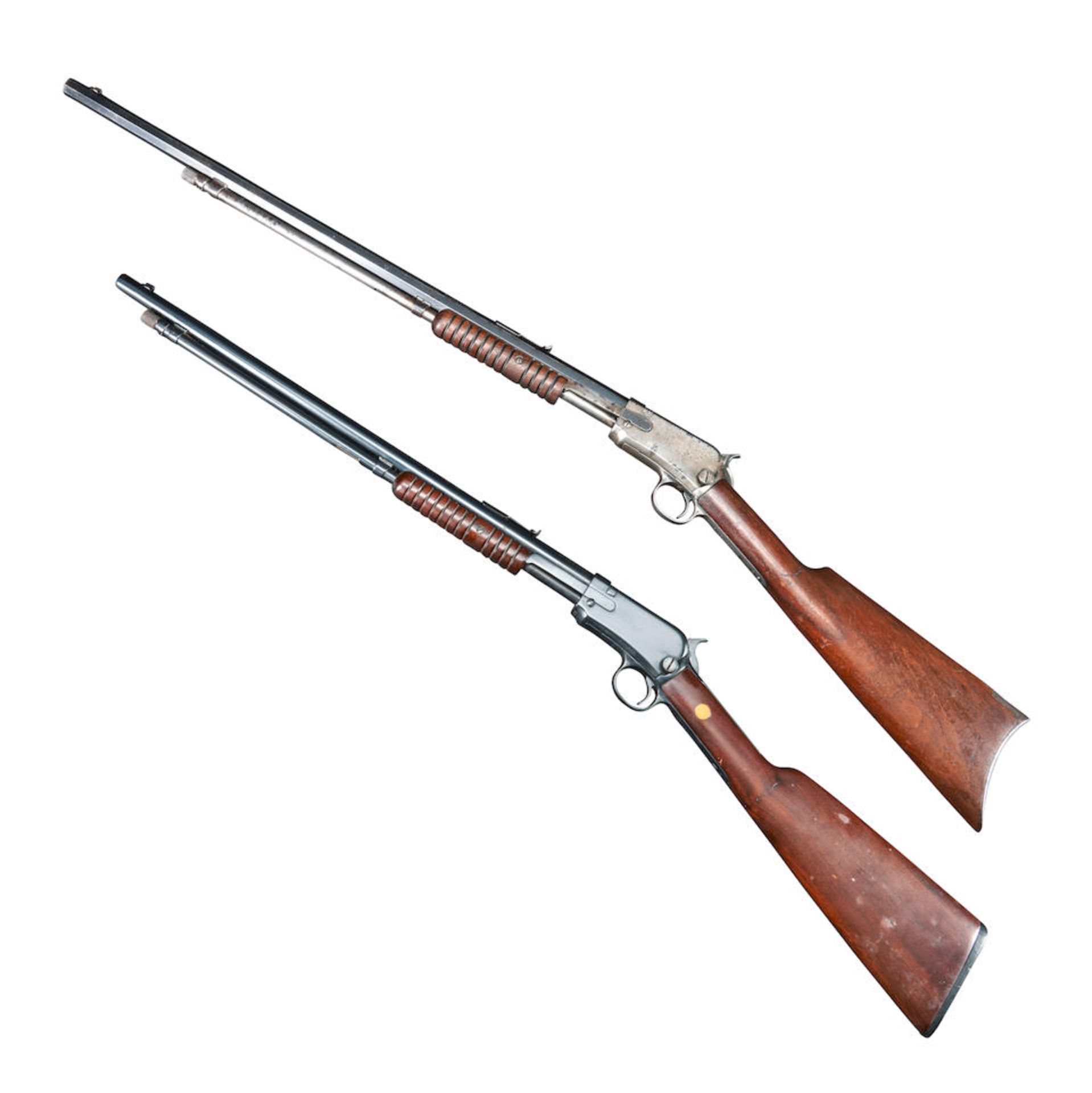 Two Winchester .22 Caliber Pump Action Rifles, Curio or Relic firearm - Image 2 of 2