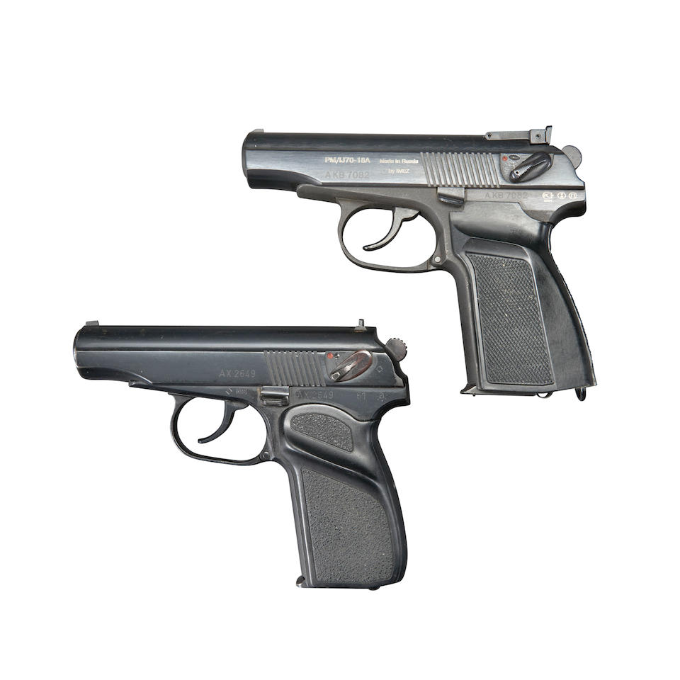 Two Makarov-Style Semi-Automatic Pistols. Modern handgun - Image 2 of 2