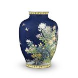 ATTRIBUTED TO THE HAYASHI KODENJI WORKSHOP OF NAGOYA A Cloisonn&#233;-Enamel Large Baluster Vase...