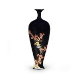 NAMIKAWA YASUYUKI (1845-1927) OF KYOTO A Cloisonn&#233;-Enamel Slender Baluster Vase Meiji era ...