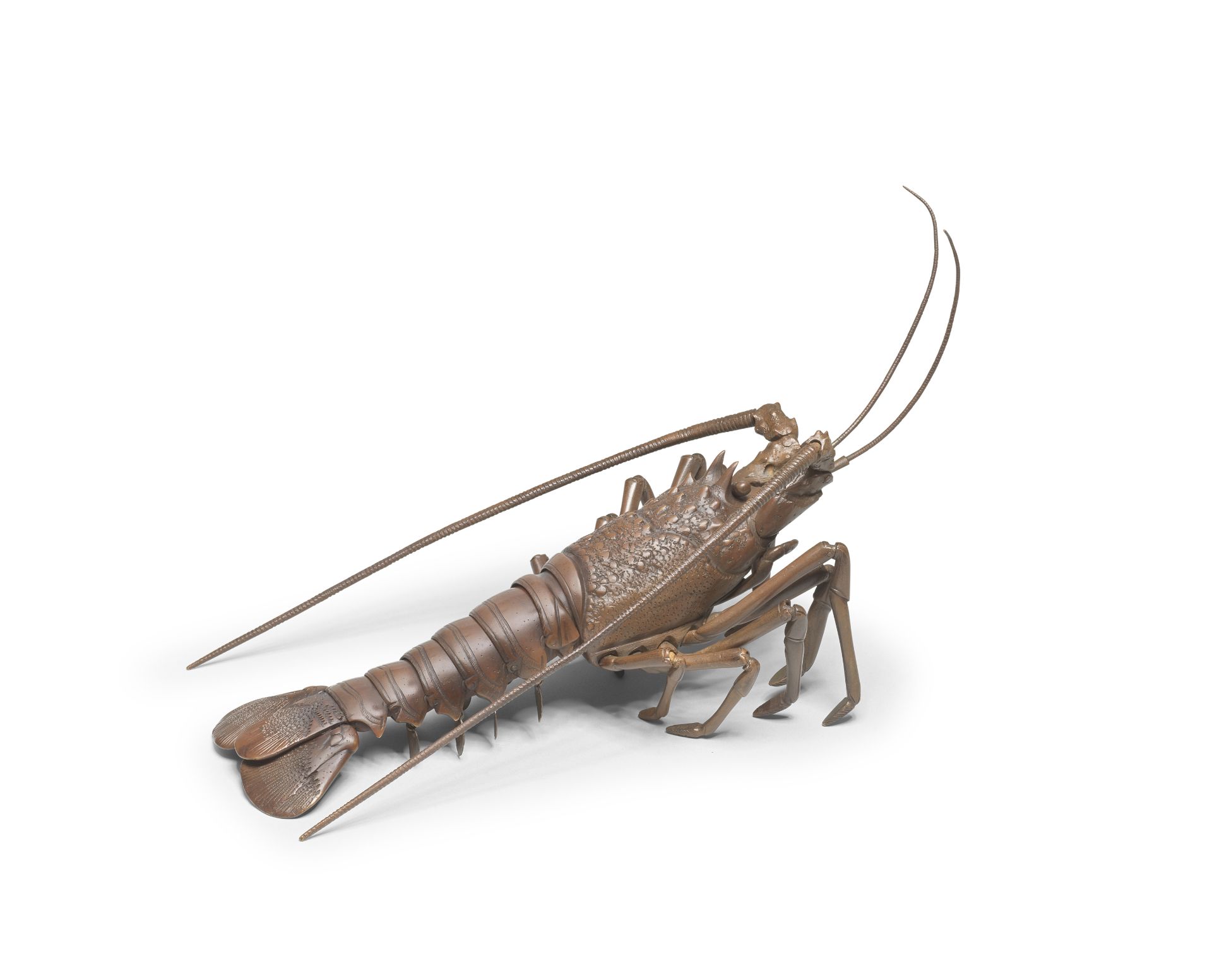 A BRONZE JIZAI OKIMONO OF AN EBI (SPINY LOBSTER) Meiji era (1868-1912), late 19th/early 20th cen...