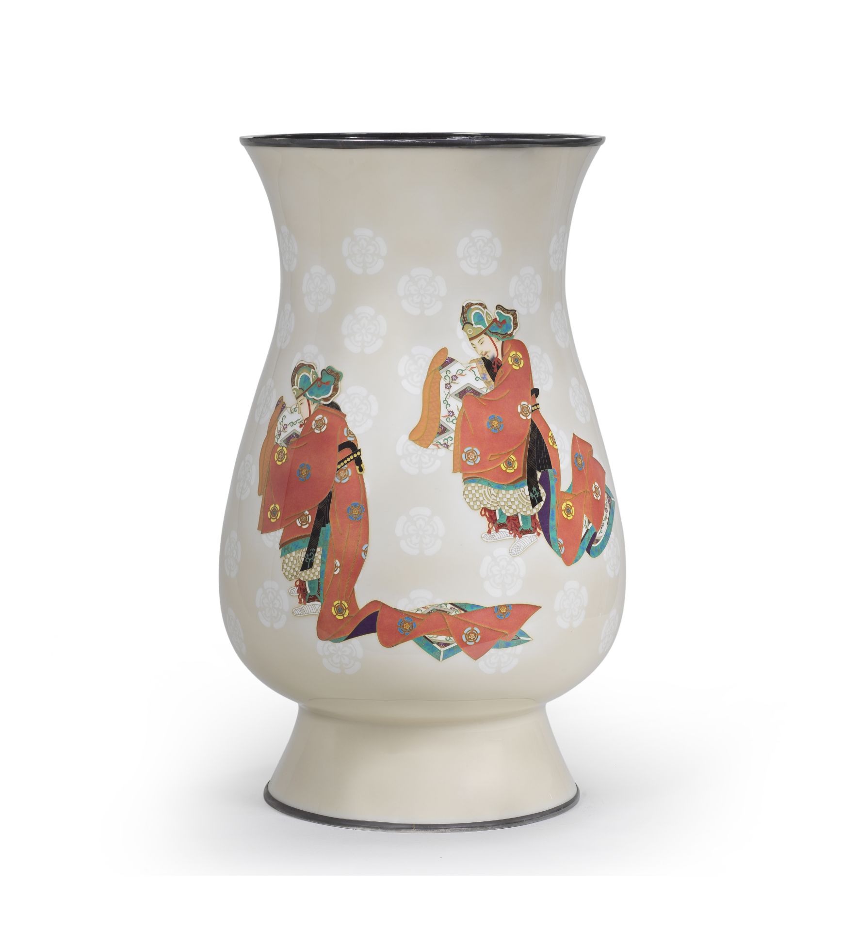 ANDO JUBEI COMPANY A Cloisonn&#233;-Enamel Large Baluster Vase Meiji (1868-1912) or Taisho (1912...