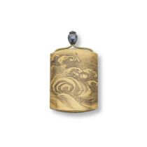 IIZUKA TOYO LINEAGE AFTER A DESIGN BY HOGEN EISEN A Gold-Lacquer Three-Case Inro Edo period (161...