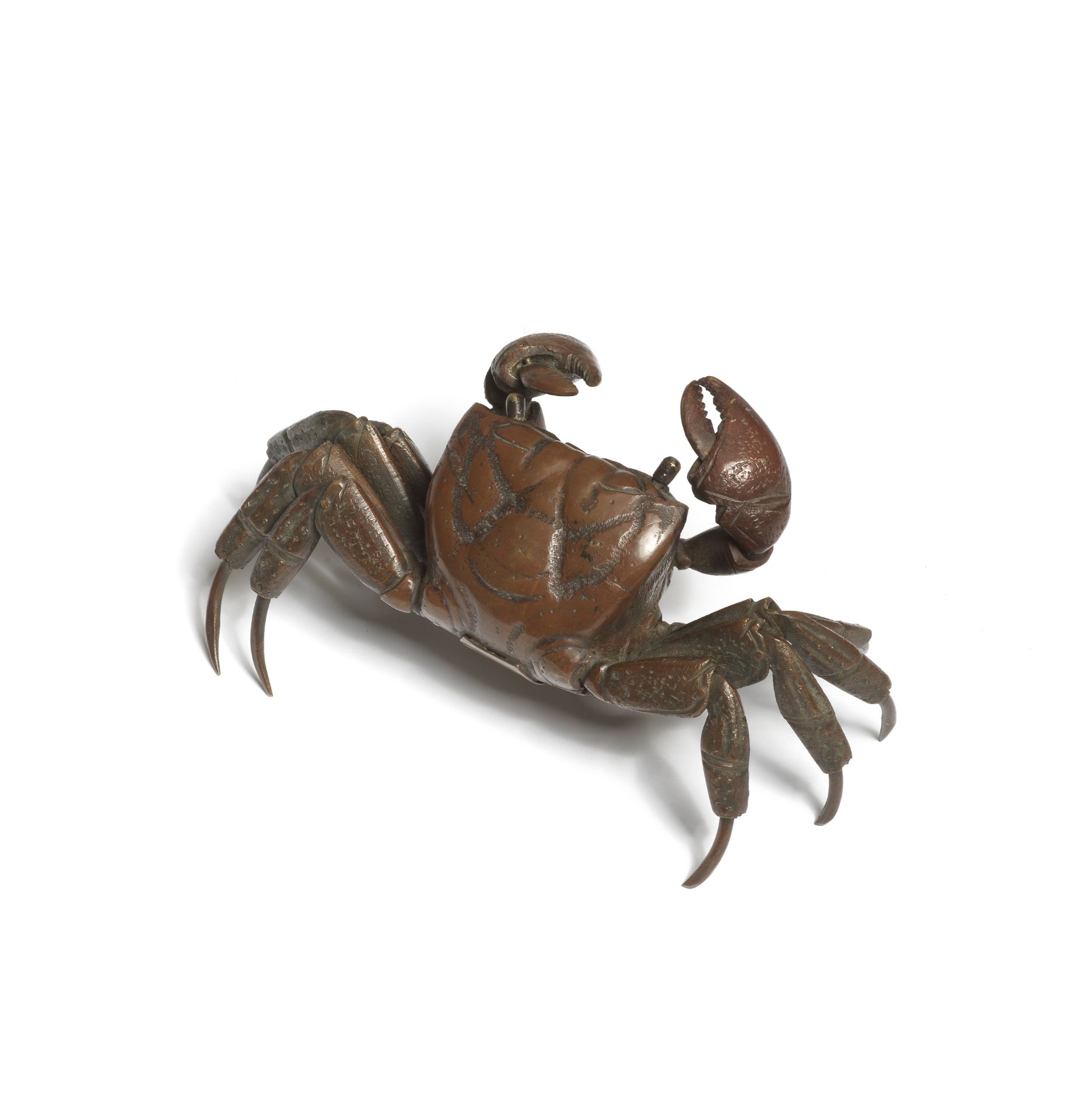 A BRONZE JIZAI OKIMONO OF A CRAB Meiji era (1868-1912), late 19th/early 20th century (2)