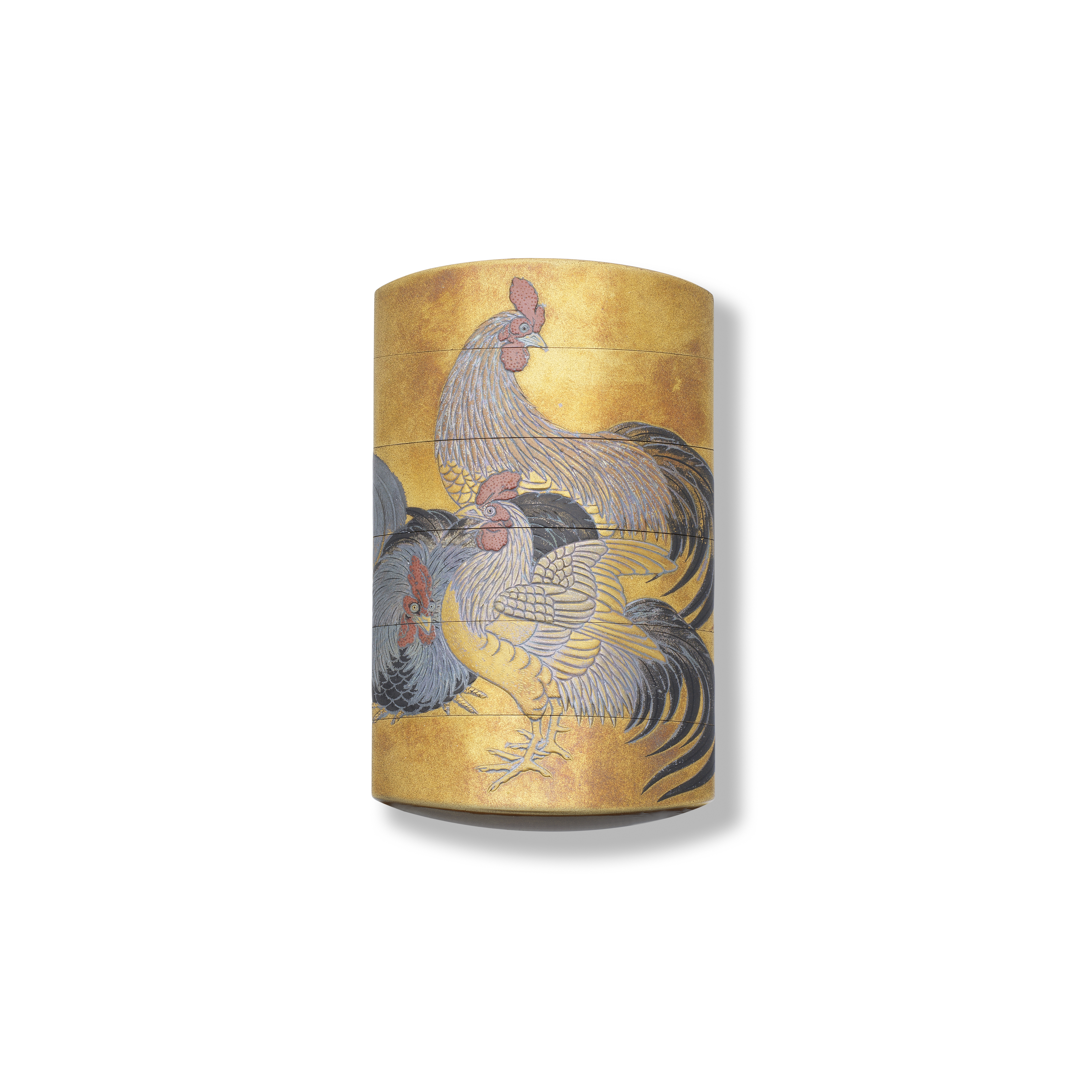 A GOLD-LACQUER FIVE-CASE INRO Meiji era (1868-1912), late 19th/early 20th century