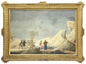 ANGLO-CHINESE SCHOOL, CIRCA 1800 A Winter Hunting Party