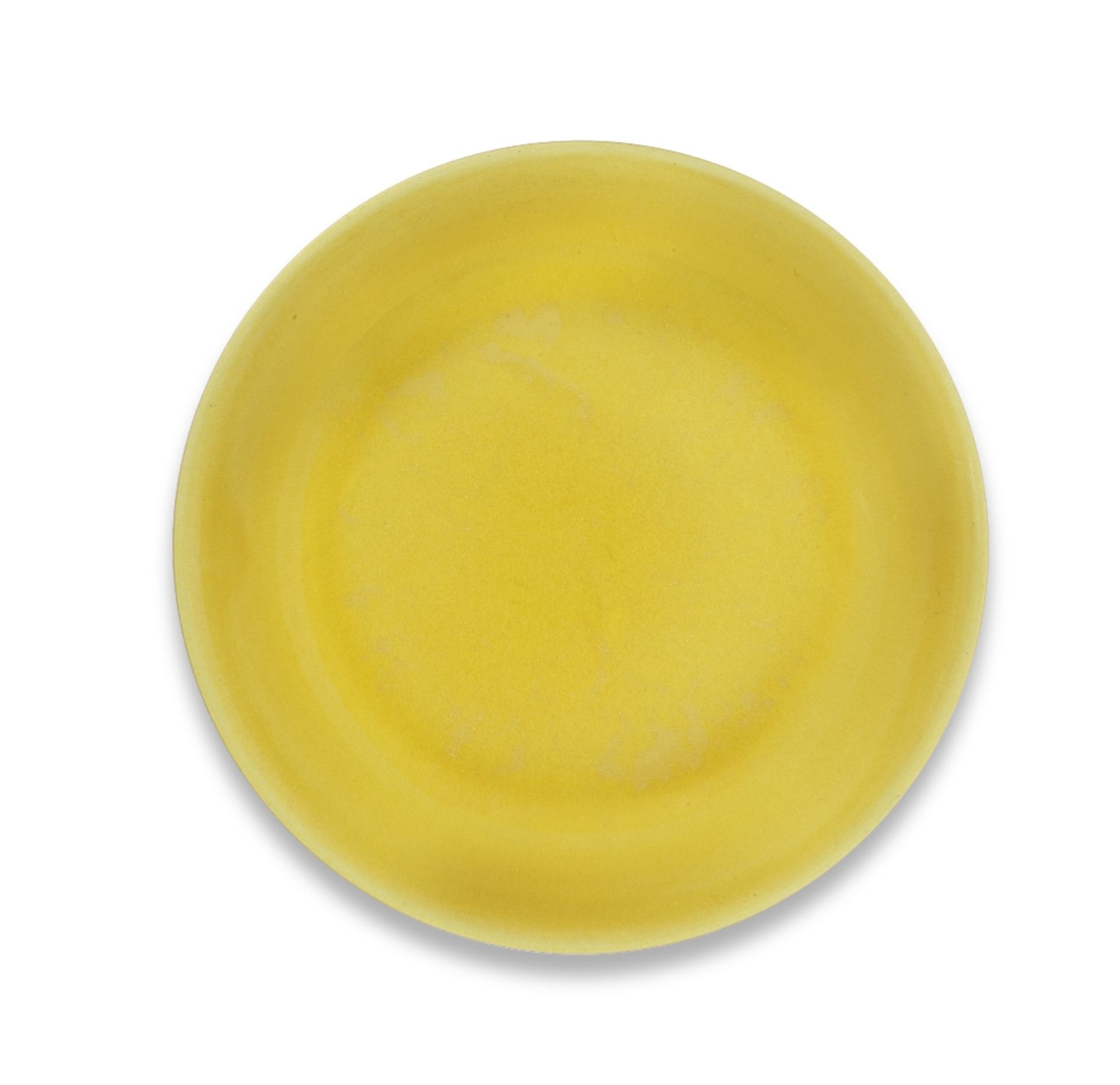 A VERY RARE IMPERIAL YELLOW-GLAZED DISH Zhengde six-character mark and of the period