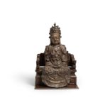 A BRONZE FIGURE OF GUANYIN Yuan/Ming Dynasty (2)