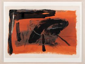 Peter Clarke (born 1935) Untitled (Orange Ground), 1990