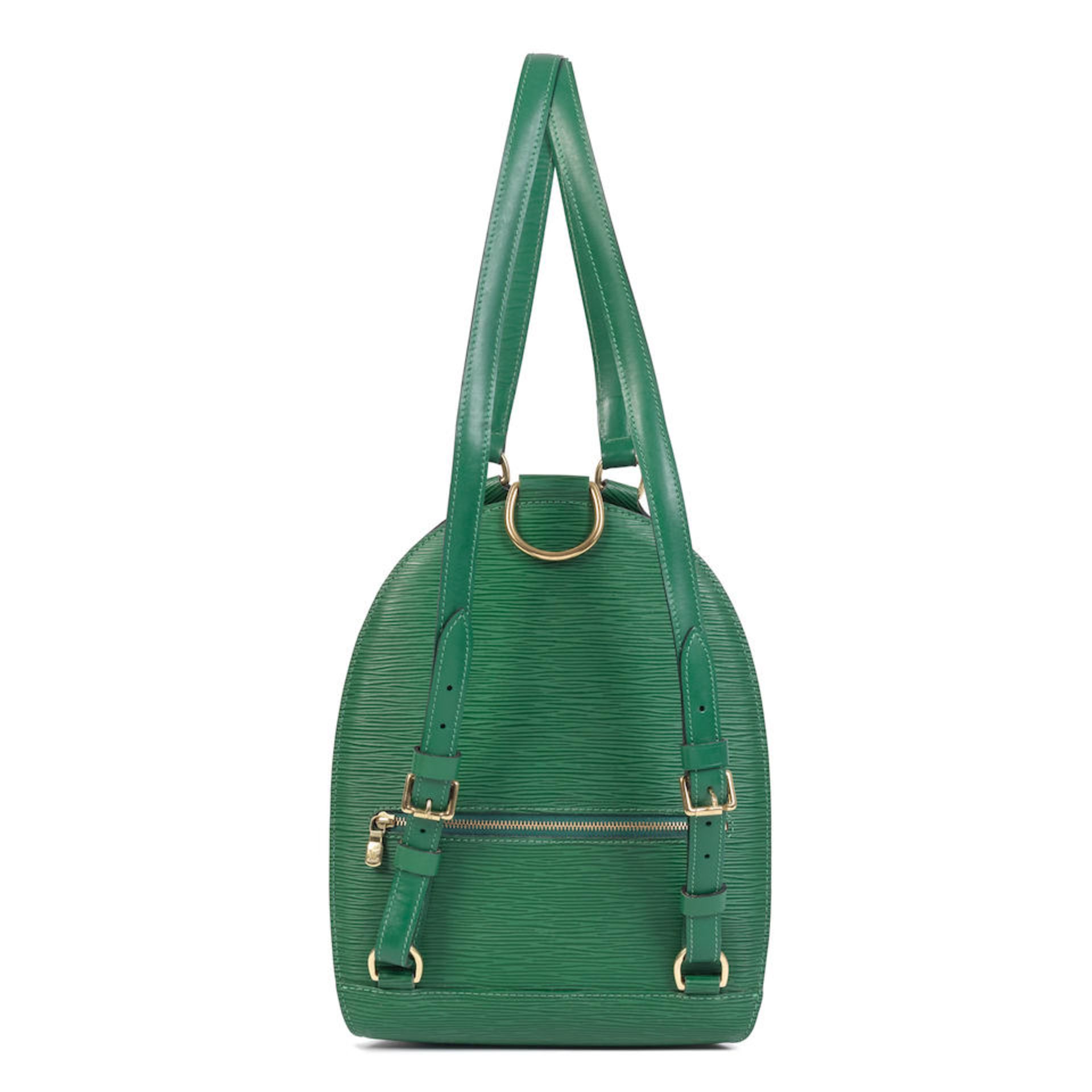 Louis Vuitton: a Green Epi Leather Mabillon Backpack Late 1990s (adjustable shoulder straps) - Bild 2 aus 2