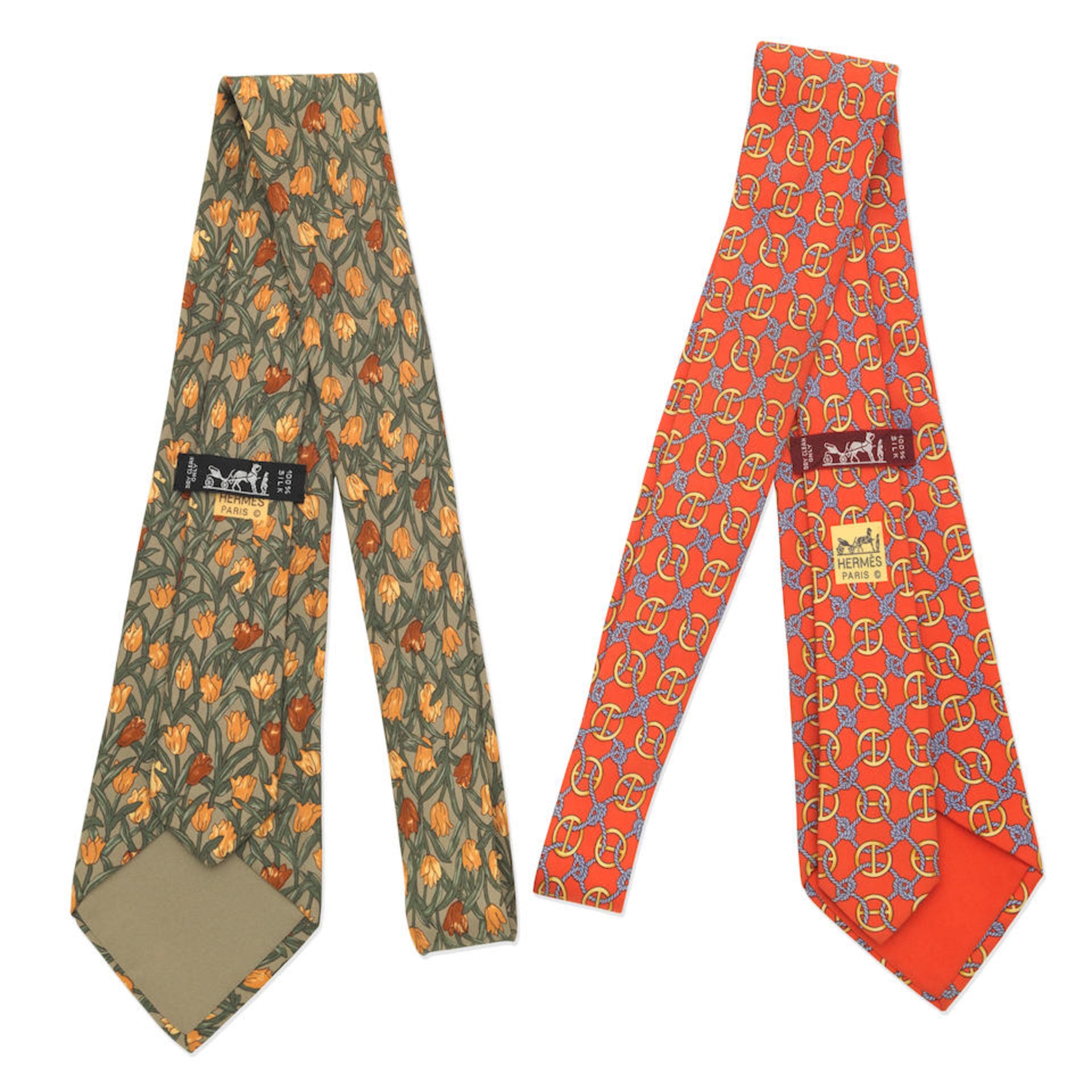 Hermès: Two Silk Ties - Bild 2 aus 2