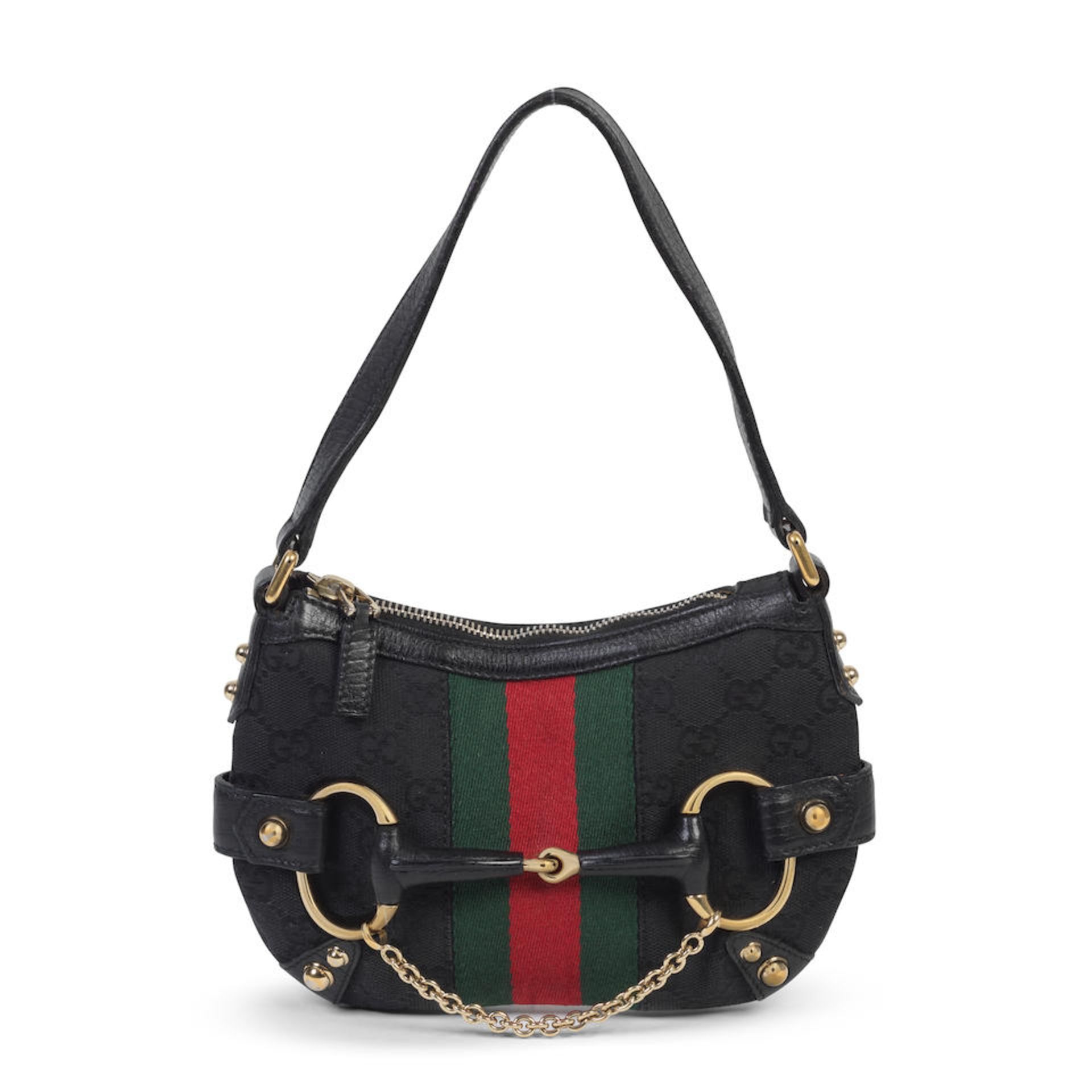 Tom Ford for Gucci: a Black Webbing Mini Horsebit Bag Early 2000s (includes dust bag)