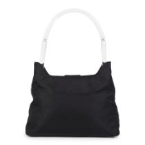 Prada: a Black Nylon Lucite Handle Bag 2000s (includes dust bag)