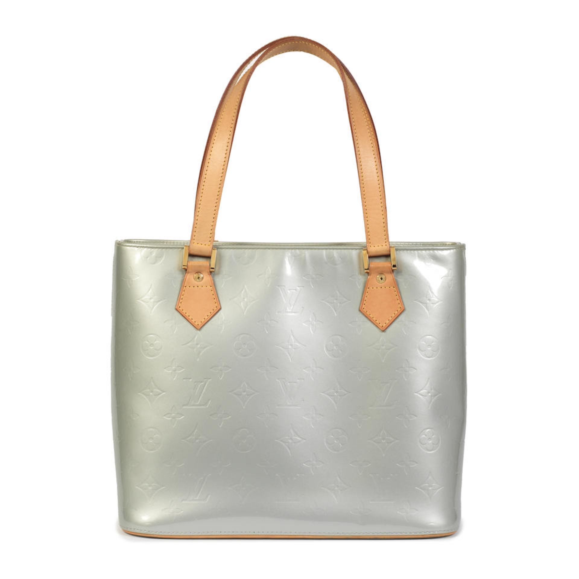 Louis Vuitton: an Ice Grey Monogram Vernis Leather Houston Tote 2001 (includes dust bag)