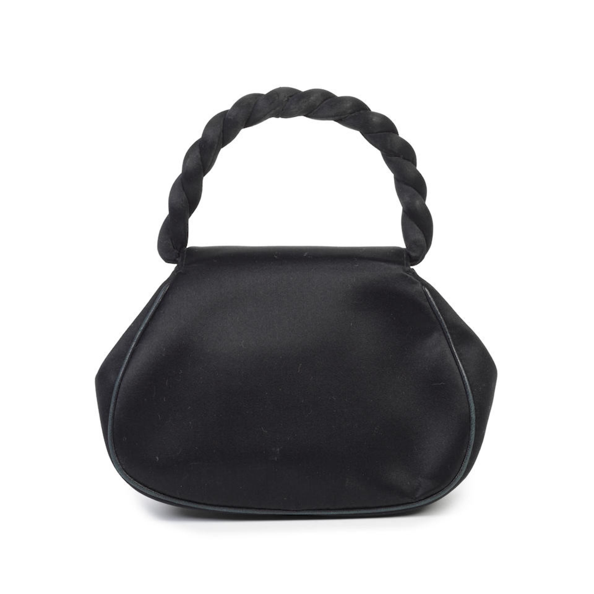 Karl Lagerfeld for Chanel: a Black Satin CC Top Handle Bag 1996-97 (includes serial sticker, aut... - Image 2 of 2