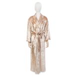 Valentino Intimo: a Gold Crushed Velvet Dressing Gown 1990s