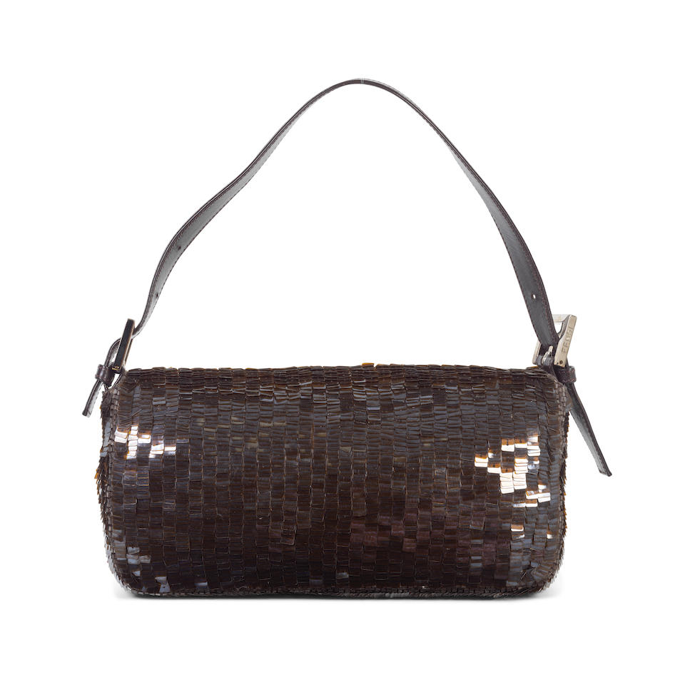 Fendi: a Brown Sequin Baguette Bag Early 2000s (includes dust bag and spare sequins) - Image 2 of 2