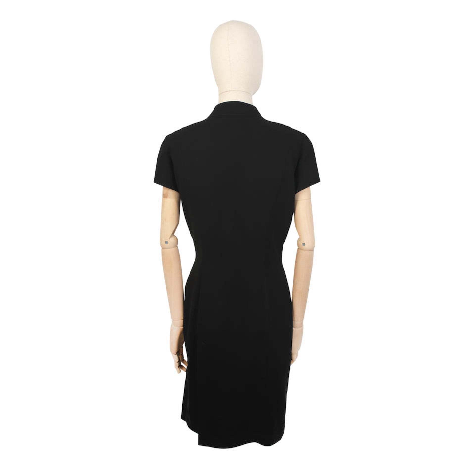 Thierry Mugler: a Black Wrap Dress 1990s - Image 2 of 2