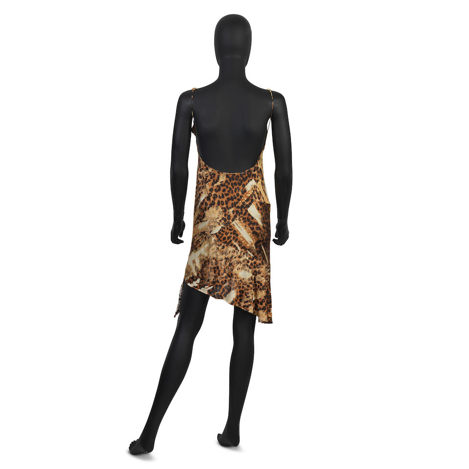John Galliano for Christian Dior: a Leopard Print Silk Slip Dress Autumn/Winter 2000 - Image 2 of 2